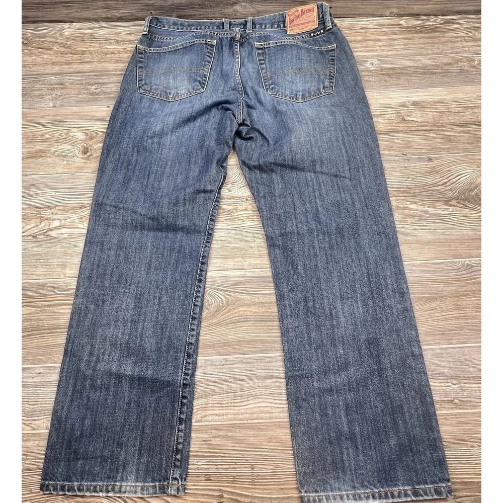 Lucky Brand 221 Original Straight Leg Blue Denim Jeans‎ Mens 36/30